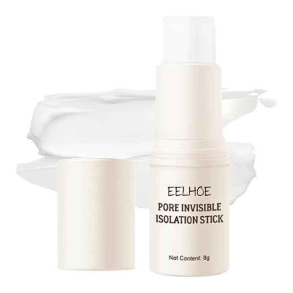 EELHOE Primer Face Makeup Stick, Minimize Pores, Create a poreless primer, Durable Moisturise Makeup Base, Add Aloe Vera Extract, Face Primer for All Skin Types 0.28oz