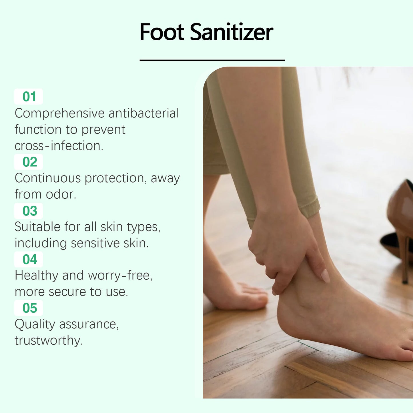 Ximonth Foot Care Agent Foot drying deodorizer Heel moisturizing deodorizer