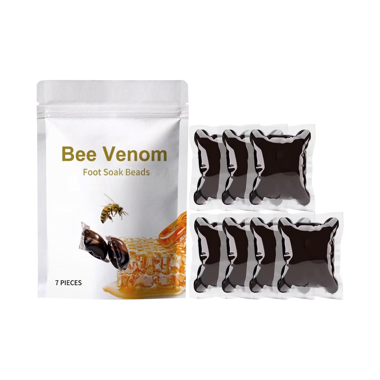 Bee Venom Foot Soak, Bee Venom Foot Bath Beads with Natural Extracts, Soak Foot Beads for Body Balance, Deep Cleansing