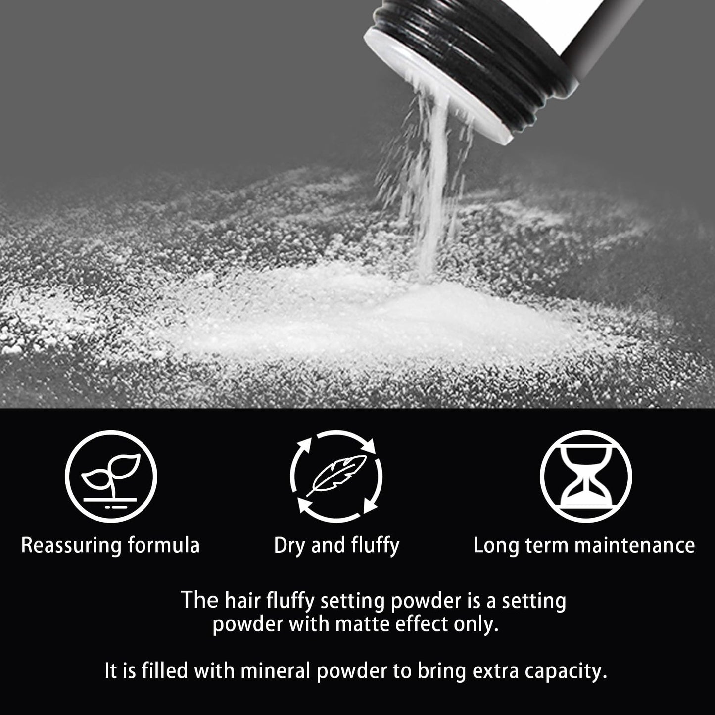 Hair Styling Powder, Texture Powder for Men Women, Matte Finish Texture Volume Powder for Soft Fluffy Hair All Day
