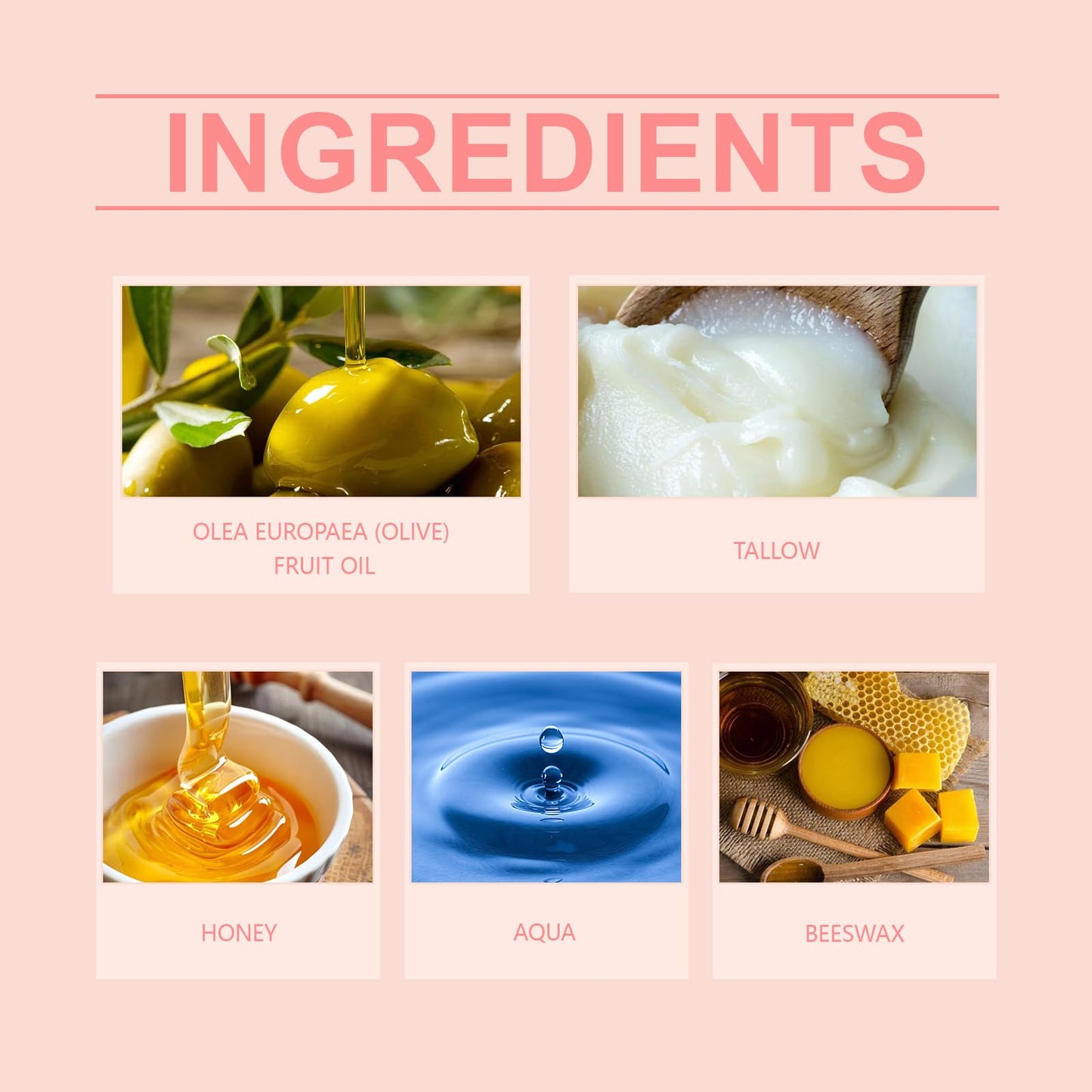 Beef Tallow Balm for Skin Whipped Beef Tallow for Face, Organic Grass-Fed Beef Tallow Moisturizing with Honey for Soft Smooth Skin
