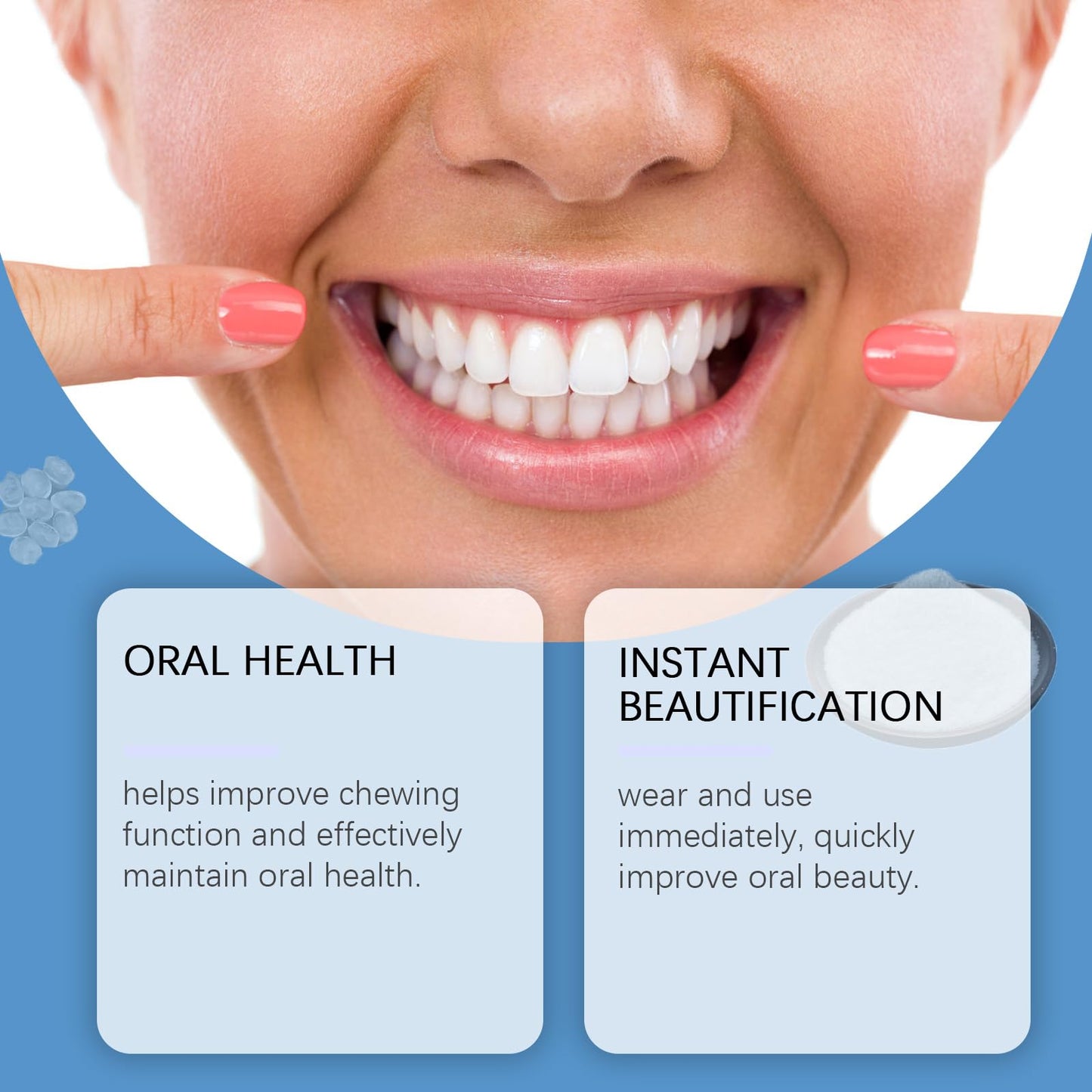 Silicone Denture Reline Kit for Men and Women Fake Teeth Natural Shade Soft Denture Reline Kit Make Teeth More Neat