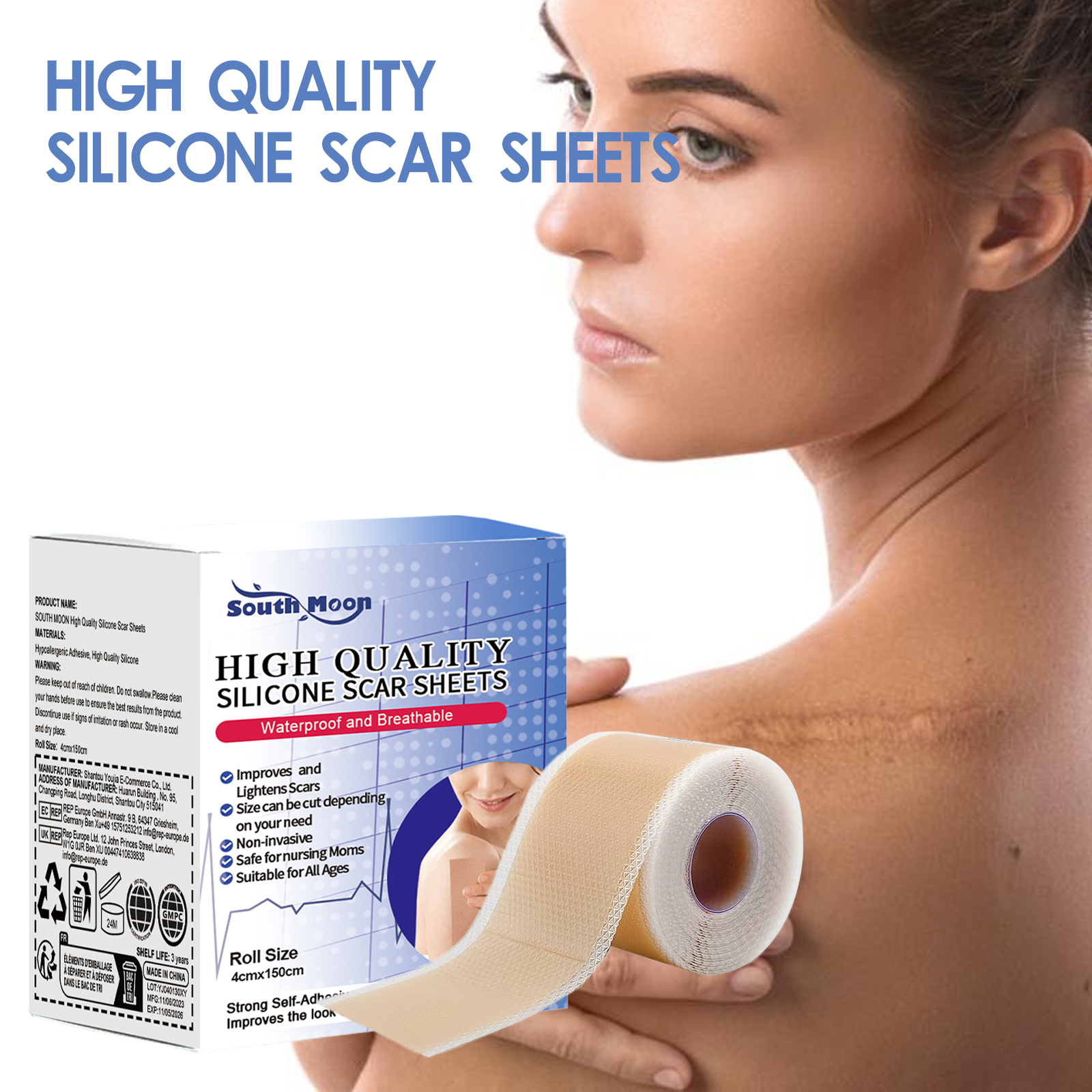 MediPatch Silicone Scar Sheets – Doctor-Tested, Invisible Healing for Surgery, Acne & Burn Scars