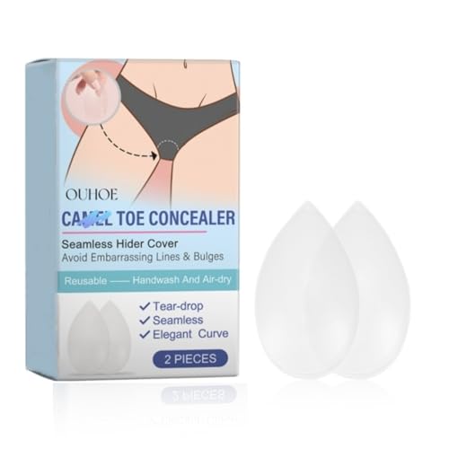Camel Toe Concealer 2 Pack- Reusable Invisible Adhesive Silicone for Women Leggings Swimwear Activewear
