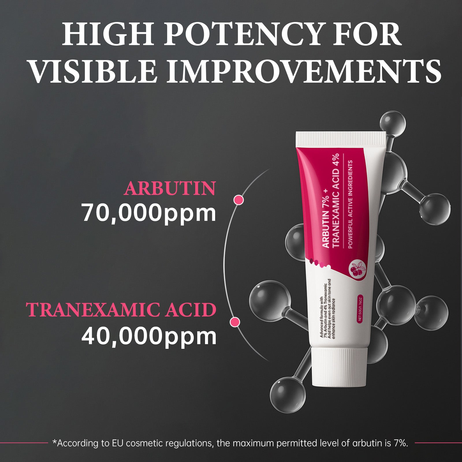 ROSEBLEM Brightening Treatment with 7% Arbutin & 4% Tranexamic Acid-50g