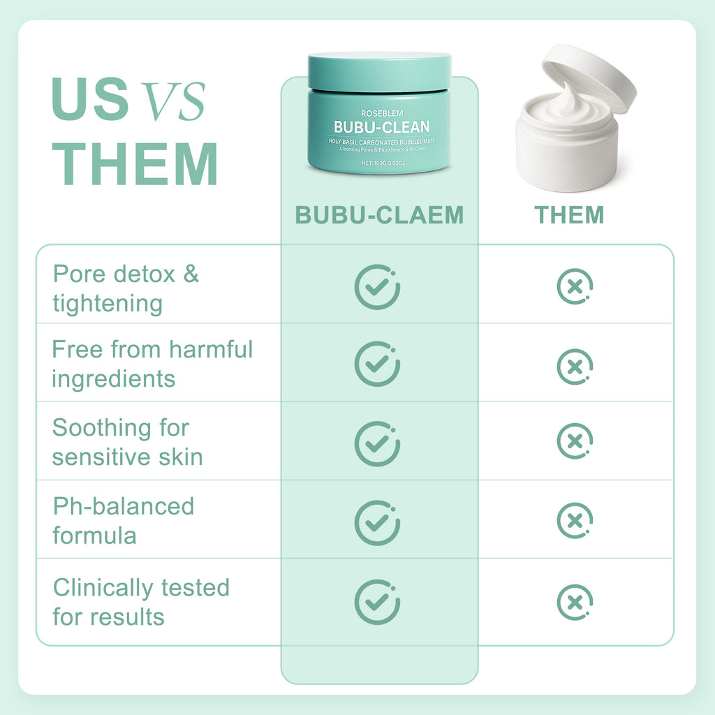 ROSEBLEM™-HOLY BASIL CARBONATED BUBBLED MASK 100g