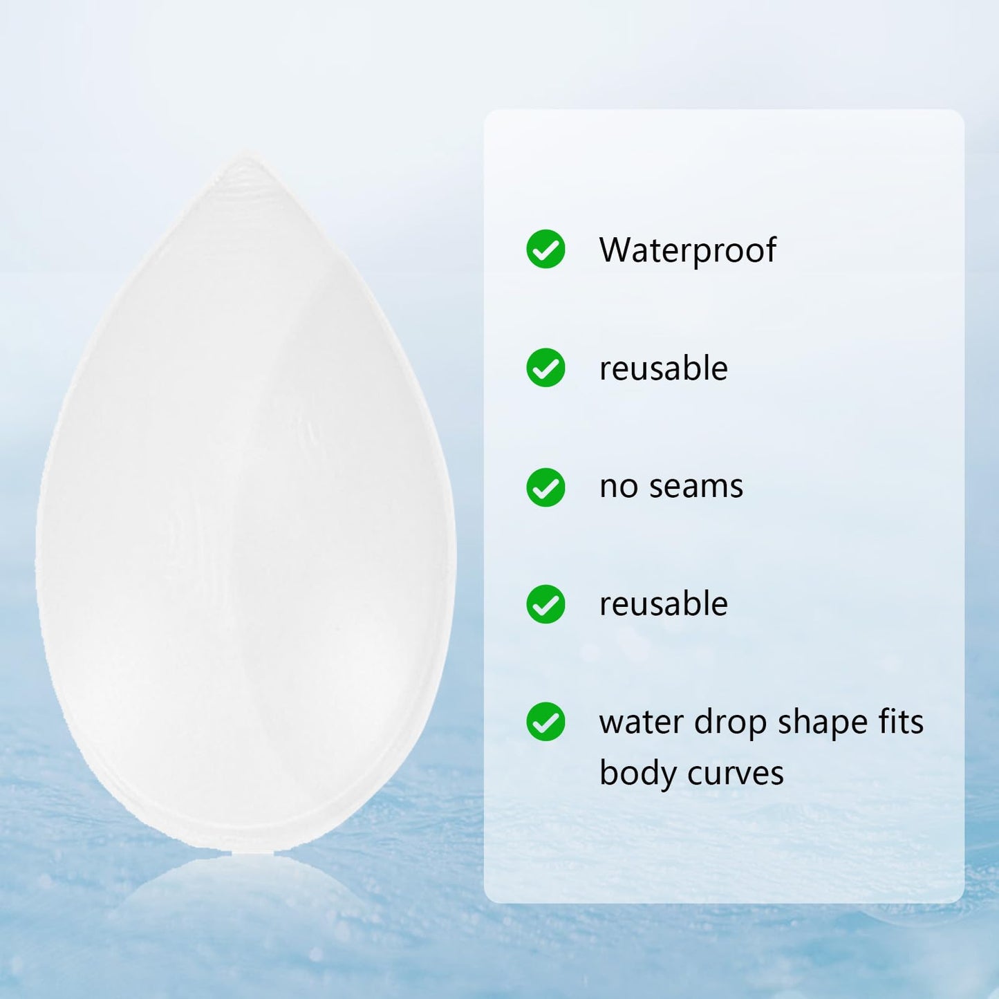 Camel Toe Concealer 2 Pack- Reusable Invisible Adhesive Silicone for Women Leggings Swimwear Activewear