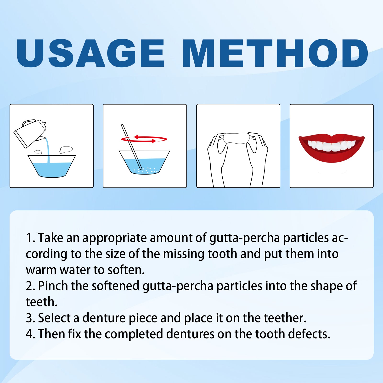 Professional Teeth Repair Kit - Instant Temporary Fix for Missing, Broken-30g