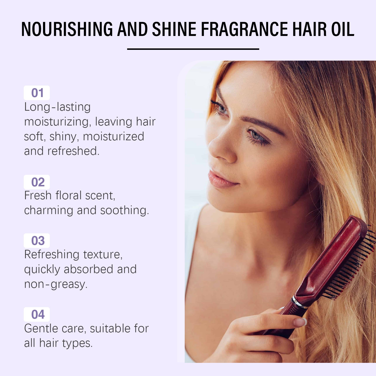BELIROS Nourishing Fragrance Hair Oil – All-in-One Shine, Moisture & Scent for Frizzy-1.5ml*40