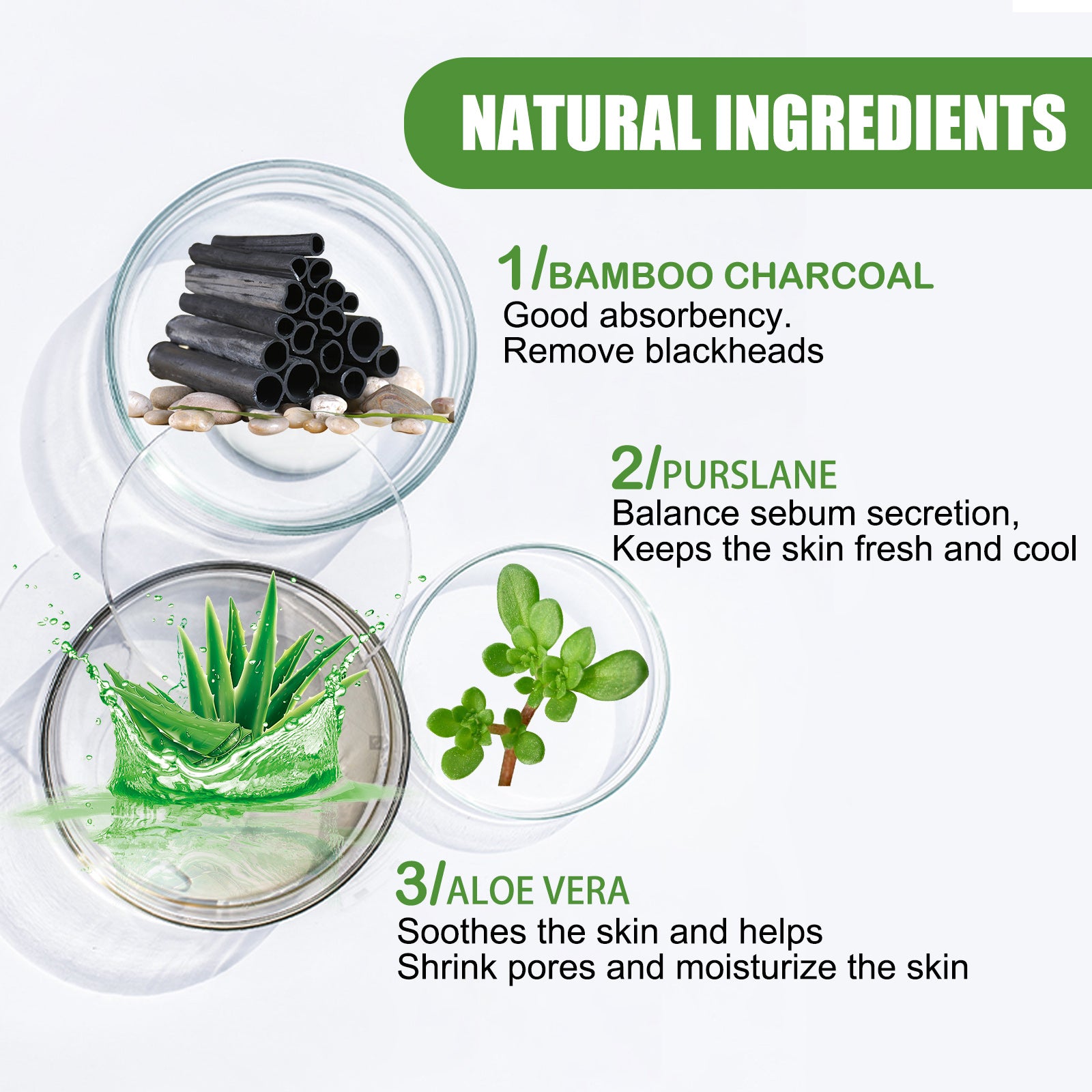Bamboo Charcoal Cleansing Mask – Deep Pore Detox, Blackhead Removal & Oil Control-120g