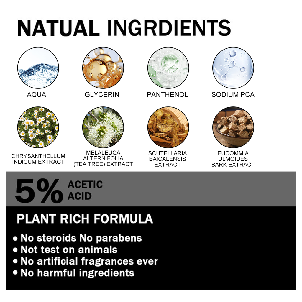 Arishine PENCIL BRIGHT: Doctor-Recommended Natural Nail Fungus Treatment with 5% Acetic Acid & Botanicals-30ml